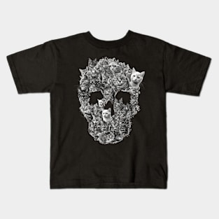 Cat Skull Craft Kids T-Shirt